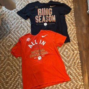 Set of two- Nike Clemson t-shirts